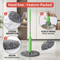 Hand-Free Self-Wringing Twist Mop with 360° Rotating Long Handle