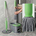 Hand-Free Self-Wringing Twist Mop with 360° Rotating Long Handle