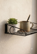 Wall-Mounted Metal Storage Shelf – Versatile Organizer for WiFi Router, Modem,