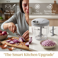 Premium 900ml Manual Vegetable Chopper – Easy Hand Pull Food Processor