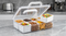 Multi-Section Portable Snack Storage Box|Kitchen Snack Organizer with Handle