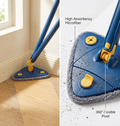 360° Rotating Triangular Cleaning Mop – Extendable Long Handle Wall & Floor Cleaning Brush