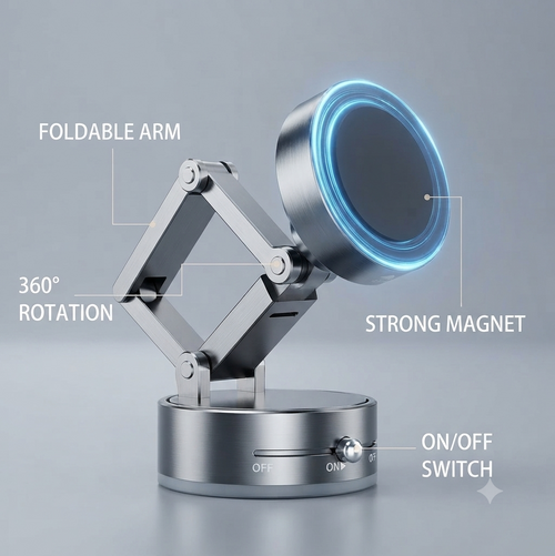 Product Title Premium 360° Rotatable Magnetic Car Phone Holder