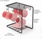 Modern Black Metal Cup Hanging Stand - Stylish Kitchen Counter Organizer