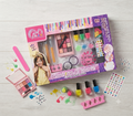 Girl's D.I.Y. Deluxe Nail Art Salon Set – Creative Makeup & Nail Painting Kit for Kids