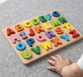 Educational Wooden Alphabet Puzzle Board for Kids – Colorful Learning Toy