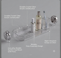 Modern Acrylic Bathroom Wall Shelf – Minimalist Storage Organizer for Essentials