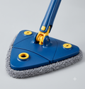 360° Rotating Triangular Cleaning Mop – Extendable Long Handle Wall & Floor Cleaning Brush