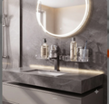 Modern Acrylic Bathroom Wall Shelf – Minimalist Storage Organizer for Essentials
