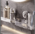 Modern Acrylic Bathroom Wall Shelf – Minimalist Storage Organizer for Essentials