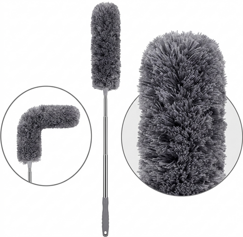 Ghar Ki Safai Ab Asani Se – Super Long Extendable Microfiber Duster (Flexible & Washable)