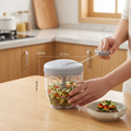 Premium 900ml Manual Vegetable Chopper – Easy Hand Pull Food Processor