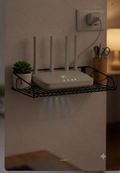 Wall-Mounted Metal Storage Shelf – Versatile Organizer for WiFi Router, Modem,